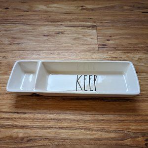 Rae Dunn "Keep" organizer storage office tray